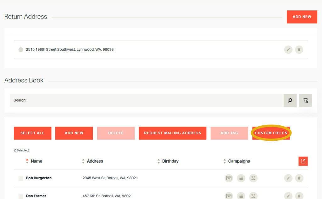 Handwrytten custom data Fields