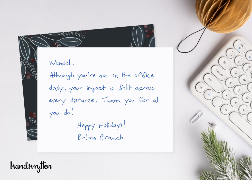 Business Holiday Cards for Employees