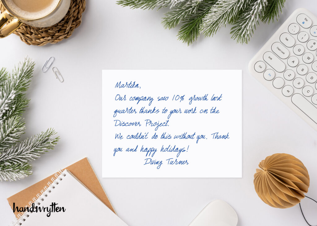 Handwrytten Holiday cards