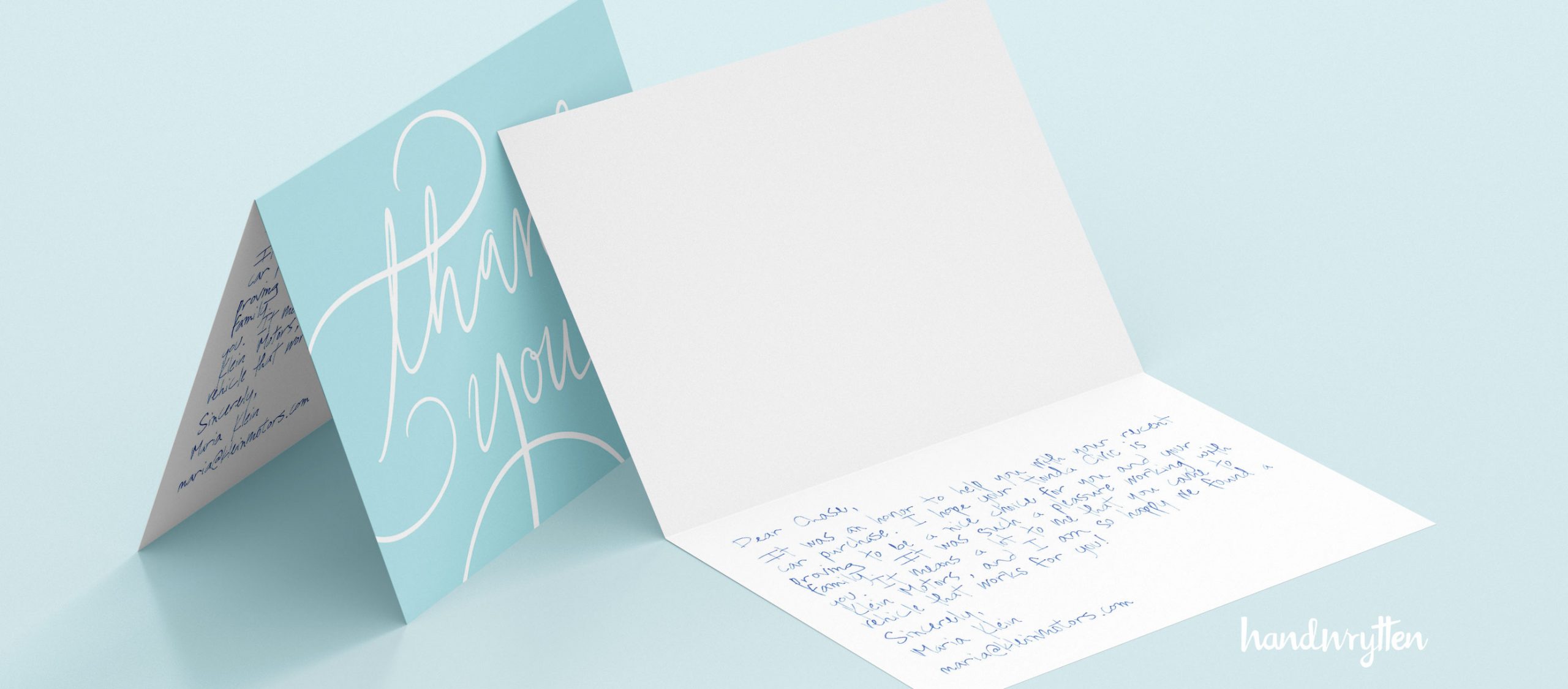 personalized thank you letter from car dealership