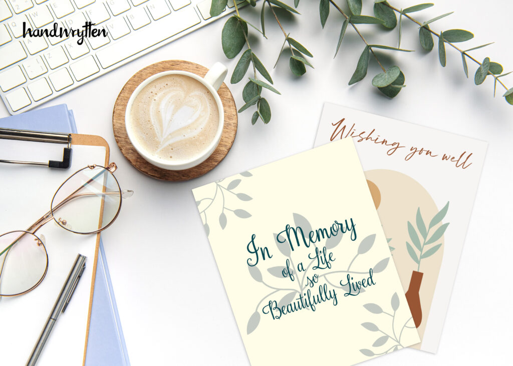 Handwrytten Condolence Cards