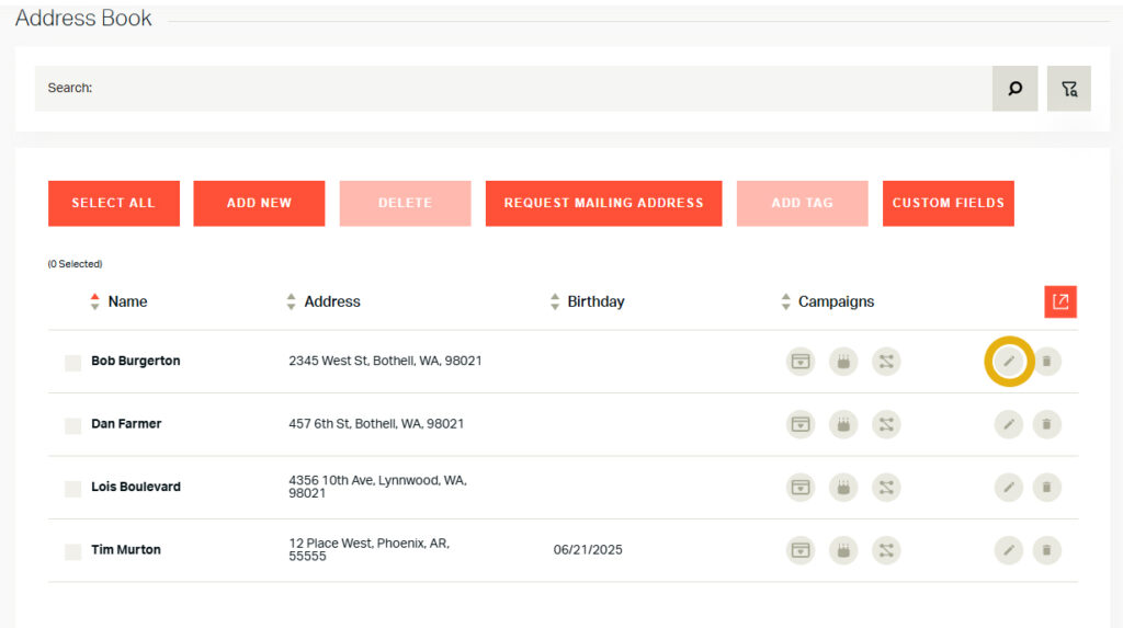 Handwrytten custom data Fields