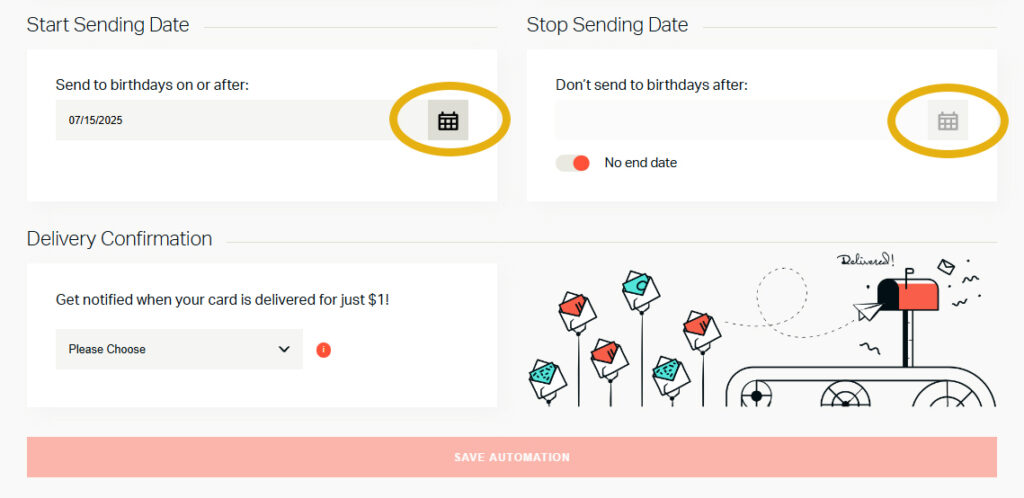 Birthday Card Automation