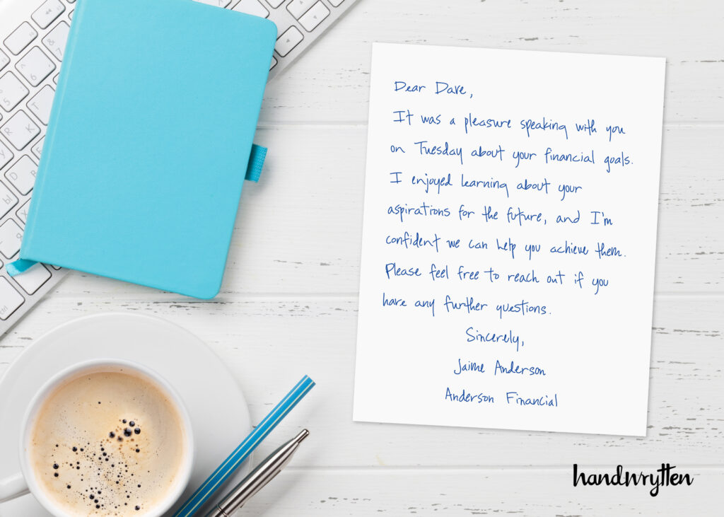 Handwrytten for Financial Advisors: 5 Powerful Use Cases