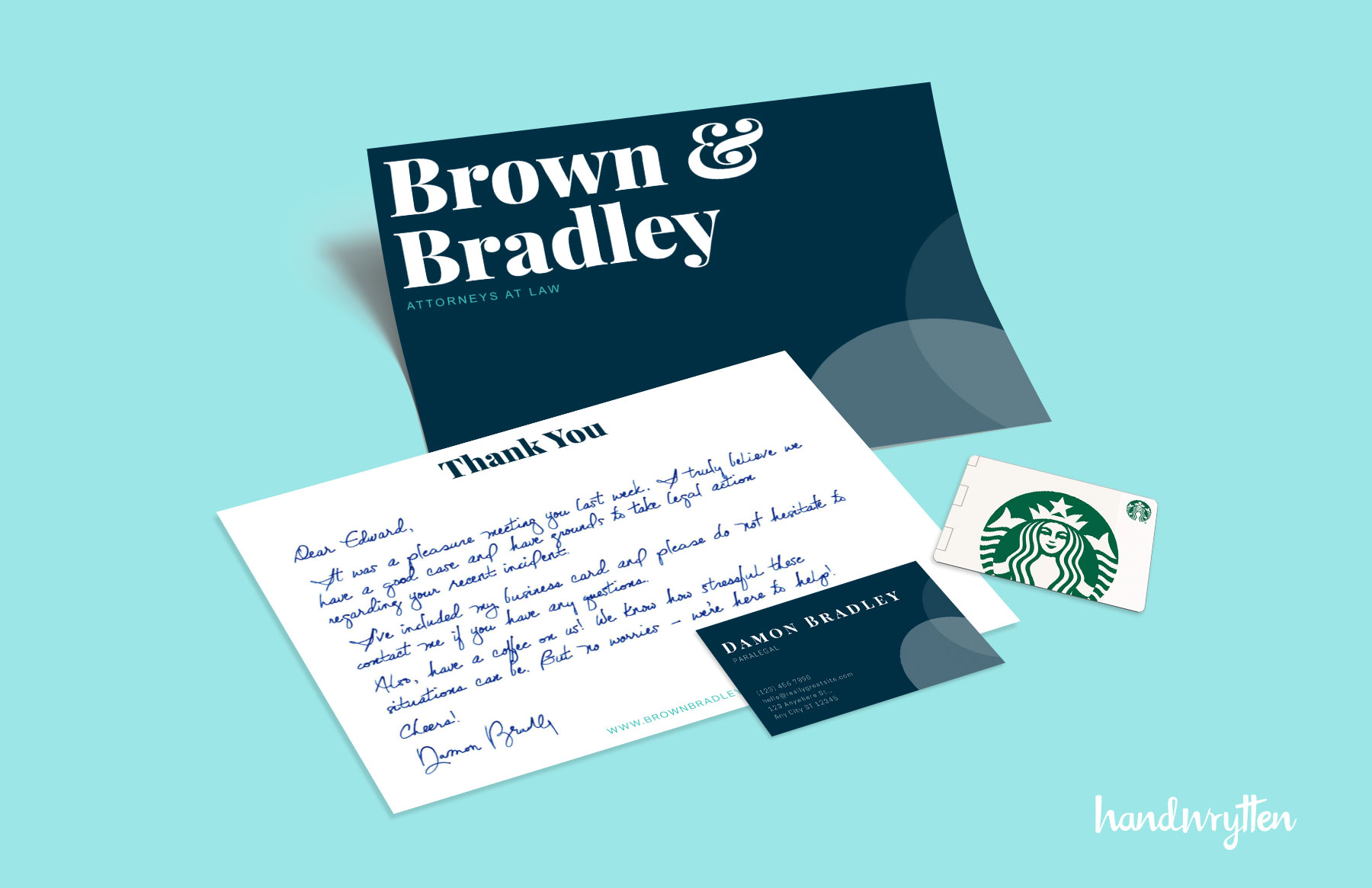 Add inserts to your personalized greeting card at Handwrytten!