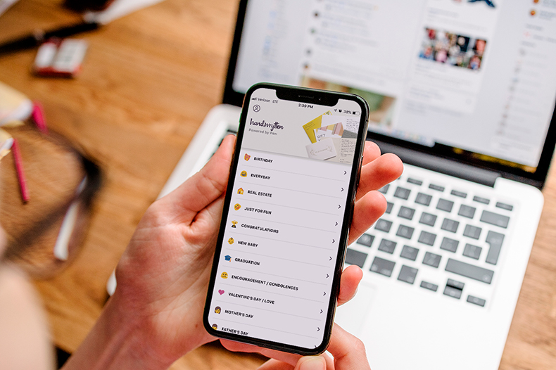 handwrytten thinking of you cards app