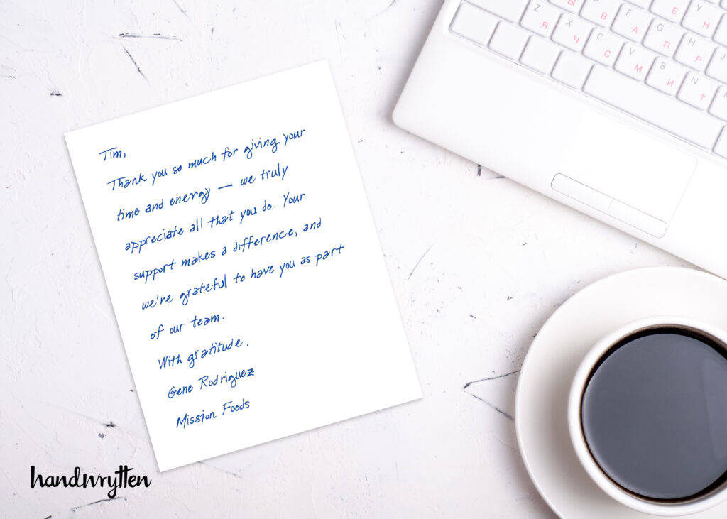 Handwrytten Thank You notes