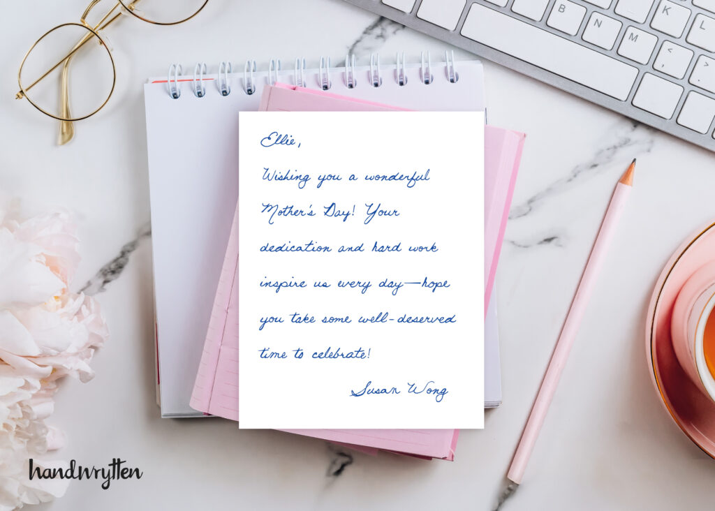 Handwrytten Mother's Day Cards