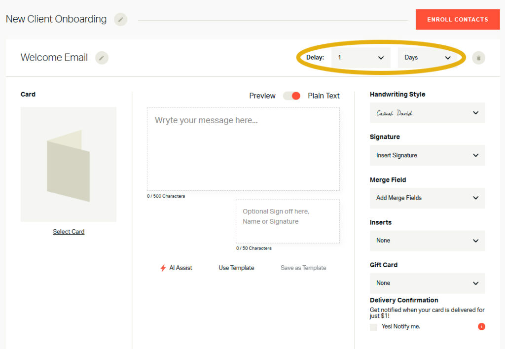 Handwrytten Multistep Campaign