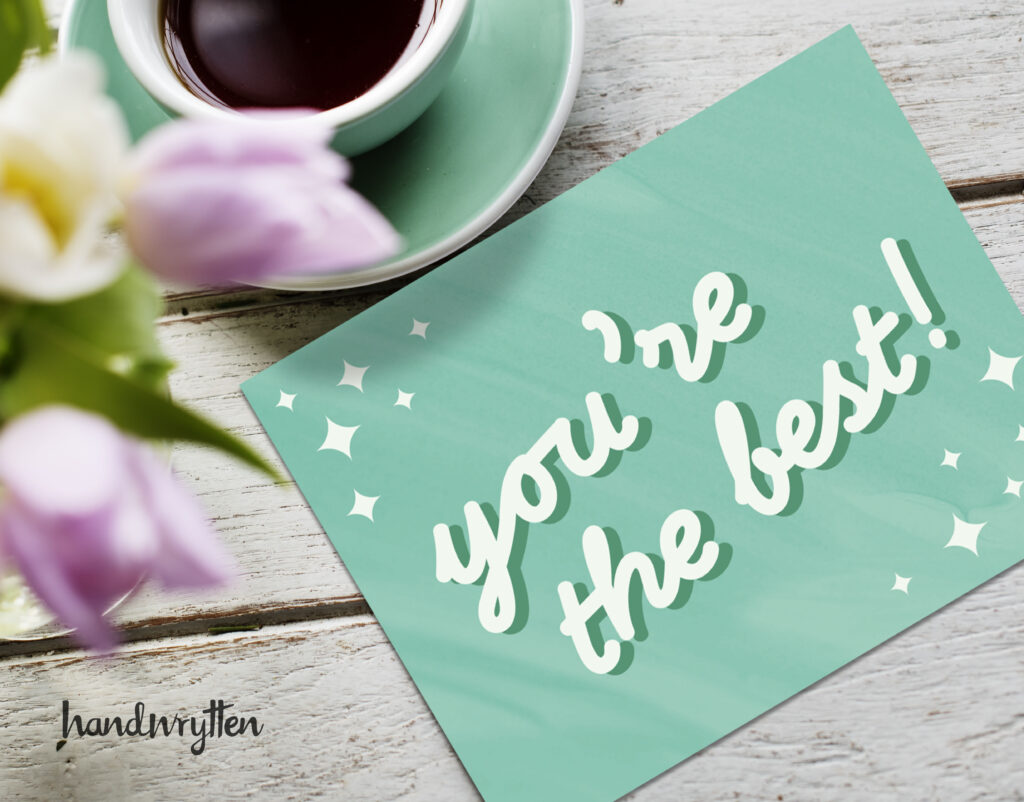 writing an appreciation message that touches the heart