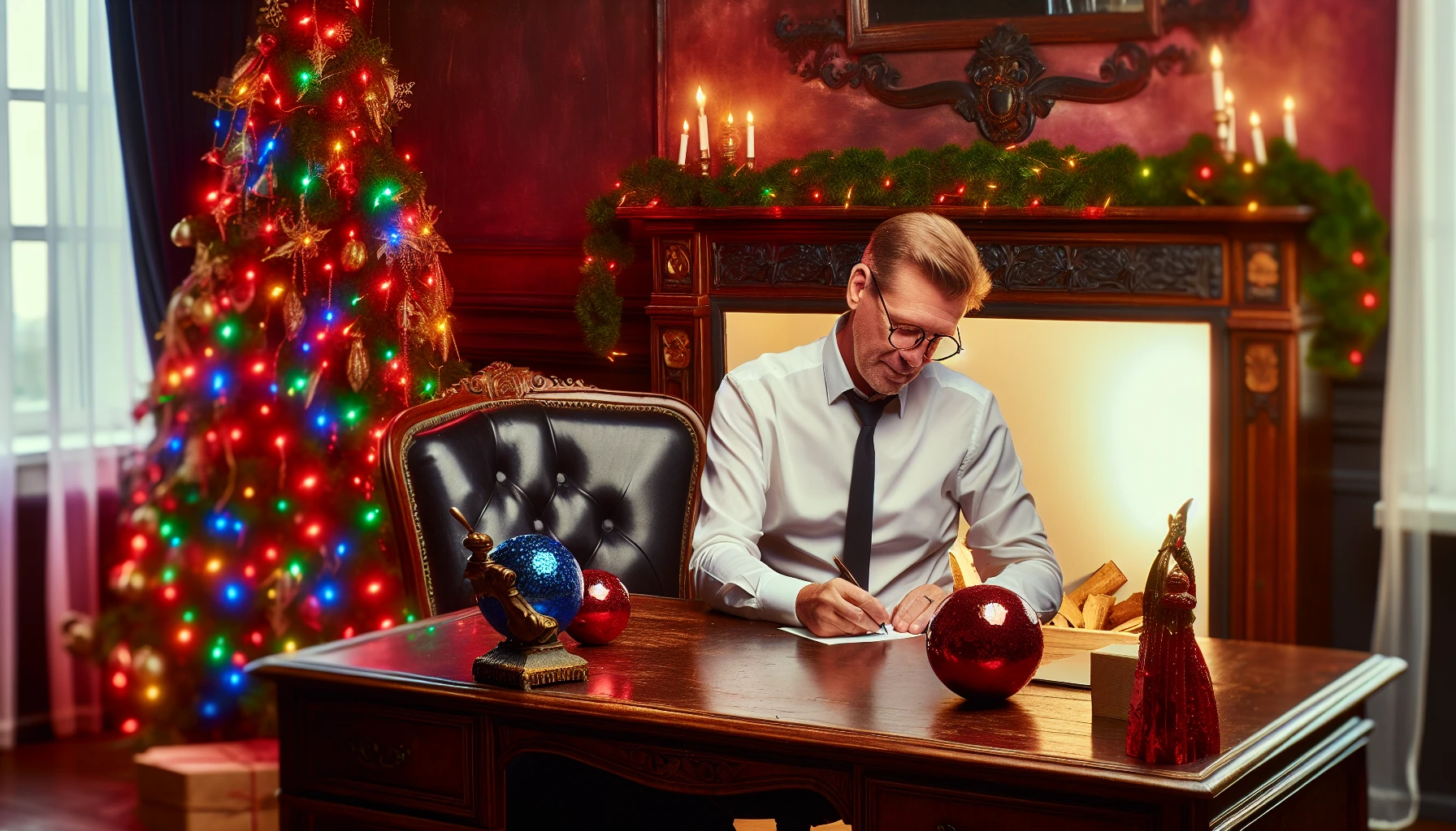 Real estate agent sending holiday cards