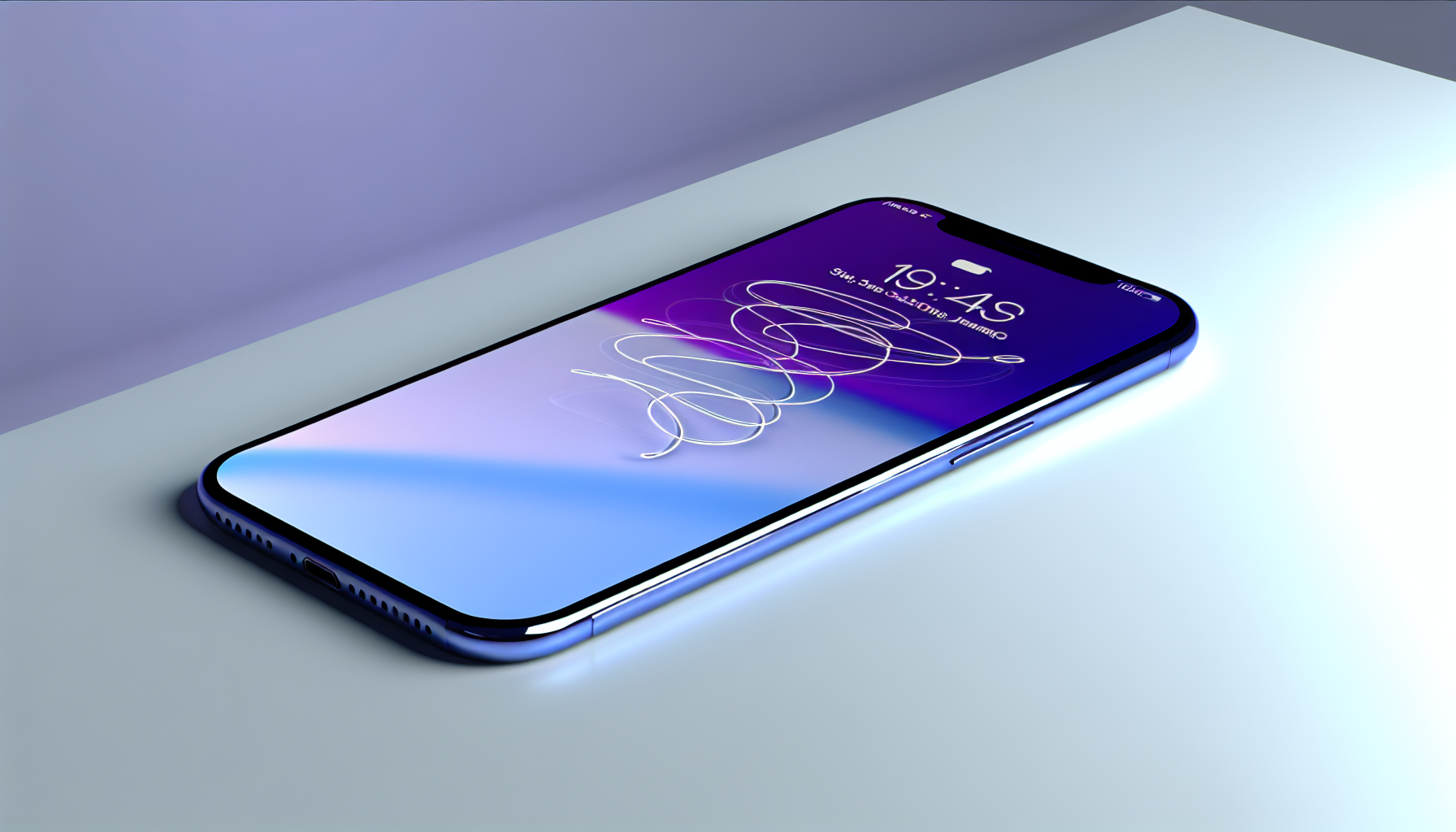 Smartphone receiving an SMS