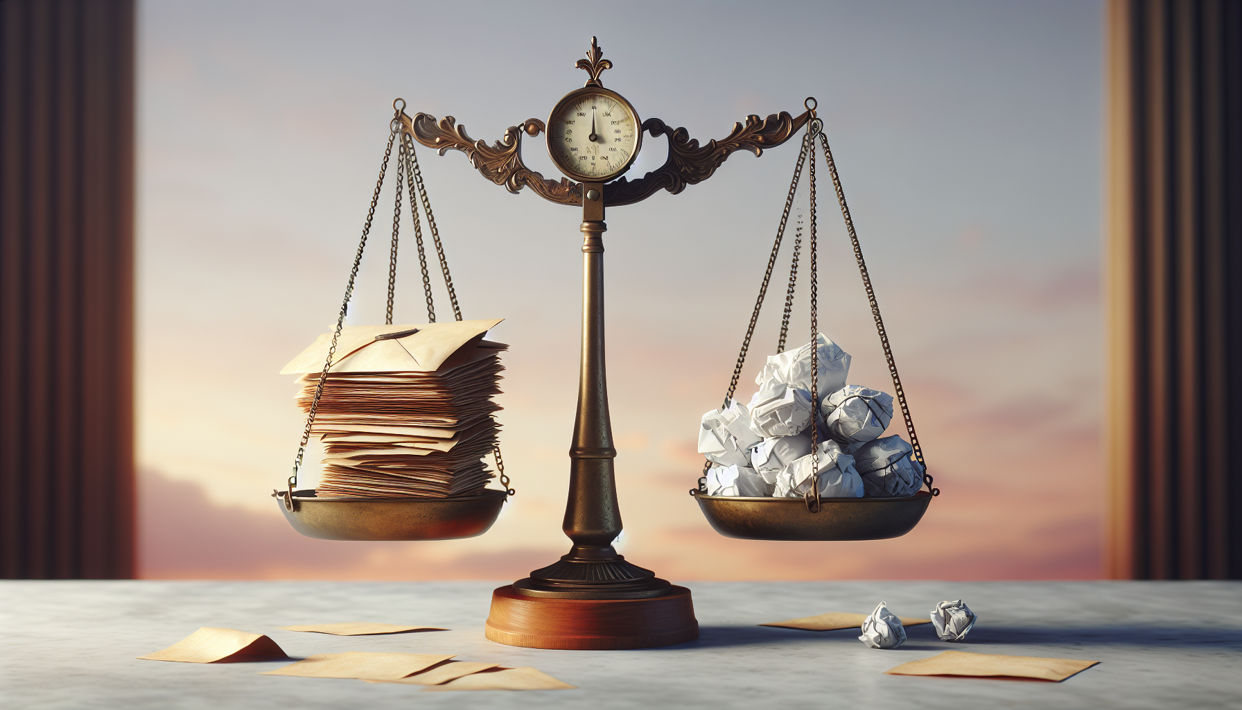 Pros and cons balance scale